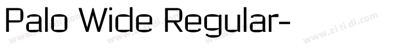 Palo Wide Regular字体转换